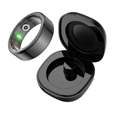COLMI R02 Smart Ring, size 12, 21.3 mm (black) + charging case
